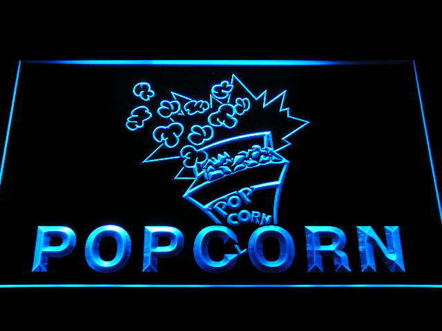 Popcorn Display Neon Light Sign